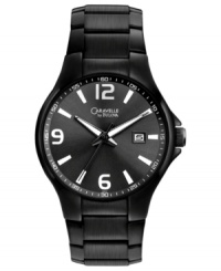 A perfectly styled sport watch from Caravelle by Bulova dressed in black and white. A perfectly styled sport watch from Caravelle by Bulova dressed in black and white.