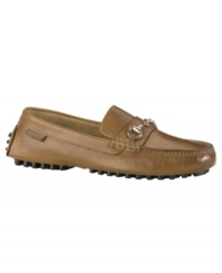 Nike Air technology in the sole and a brushed metal bit team up to put a modern spin on these textured driving mocs from Cole Haan. Nike Air technology in the sole and a brushed metal bit team up to put a modern spin on these textured driving mocs from Cole Haan.