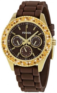 Fossil Women's ES2897 Stella Brown Dial Watch Fossil Women's ES2897 Stella Brown Dial Watch