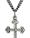 King Baby Cross Men's Extra Small Traditional Cross Pendant Necklace