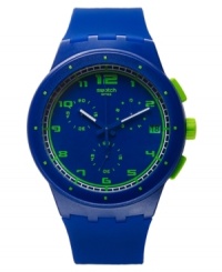 Get your daily dose of energy with the Blue C watch from Swatch. Get your daily dose of energy with the Blue C watch from Swatch.