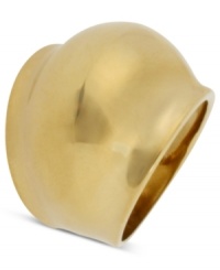 A work of art. This sculptural bubble ring from Robert Lee Morris is crafted from gold-tone mixed metal and is designed leaning more toward the abstract for an outside-the-norm approach. Size: 7-1/2. A work of art. This sculptural bubble ring from Robert Lee Morris is crafted from gold-tone mixed metal and is designed leaning more toward the abstract for an outside-the-norm approach. Size: 7-1/2.