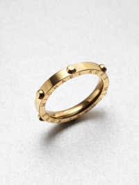 A simply yet edgy design featuring a logo engraved side and rivet details. SteelImported A simply yet edgy design featuring a logo engraved side and rivet details. SteelImported