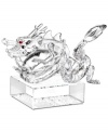 Celebrate 2012 – the Year of the Dragon – with this exquisite Swarovski crystal figurine, featuring a luminous, serpentine body and piercing red eyes. A symbolic gift for family and friends, on a base engraved with both English and Chinese seal script.