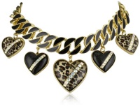 Betsey Johnson Status Leopard Heart Necklace Betsey Johnson Status Leopard Heart Necklace