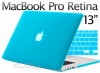 Kuzy - 2in1 Retina 13-Inch Rubberized Hard Case and Keyboard Cover for Apple MacBook Pro 13.3 with Retina Display, Model: A1425 - Aqua Blue