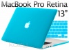 Kuzy - 2in1 Retina 13-Inch Rubberized Hard Case and Keyboard Cover for Apple MacBook Pro 13.3 with Retina Display, Model: A1425 - Aqua Blue