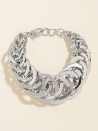 GUESS Silver-Tone Multi-Link Chain Bracelet, SILVER GUESS Silver-Tone Multi-Link Chain Bracelet, SILVER