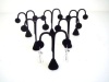 Black Velvet T bar Earring Jewelry Display 4 3/4