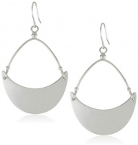 Kenneth Cole New York Silver Half Moon Drop Earrings