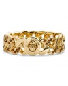 MARC BY MARC JACOBS Small Katie Boxed Pavé Turnlock Bracelet - 10K Gold Smoke Topaz