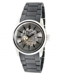 See how time flies. This self-winding automatic watch from Kenneth Cole New York is a fresh change of pace from the everyday timepiece. See how time flies. This self-winding automatic watch from Kenneth Cole New York is a fresh change of pace from the everyday timepiece.