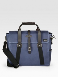 EXCLUSIVELY AT SAKS. Handsome carryall for your next city adventure, tailor made for the modern man of style and all of his essentials, in durable cotton with leather trim.Flap, buckle closureDouble top handlesAdjustable shoulder strapExterior, interior zip pocketsFully linedCotton16W x 13H x 5DImported EXCLUSIVELY AT SAKS. Handsome carryall for your next city adventure, tailor made for the modern man of style and all of his essentials, in durable cotton with leather trim.Flap, buckle closureDouble top handlesAdjustable shoulder strapExterior, interior zip pocketsFully linedCotton16W x 13H x 5DImported