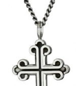 King Baby Cross Men's Small Traditional Cross Pendant Necklace
