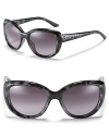 Look fierce in panther print oversized cat eye sunglasses from Dior.