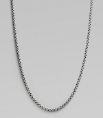 A bold chain crafted of signature Yurman links in sterling silver with a 14k gold tag, to wear alone or with your own enhancer. Sterling silver and 14k yellow gold Length, about 32 Lobster clasp Made in USA