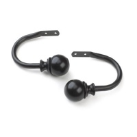 Umbra Diverge Drapery Holdbacks, Black, Set of 2 Umbra Diverge Drapery Holdbacks, Black, Set of 2