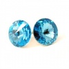 12mm Aquamarine Swarovski Elements Stud Earrings Fashion Jewelry