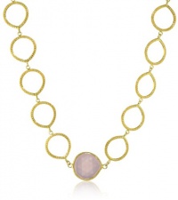 Coralia Leets Jewelry Design Riviera Collection 20mm Plain Link Necklace Rose Quartz Coralia Leets Jewelry Design Riviera Collection 20mm Plain Link Necklace Rose Quartz