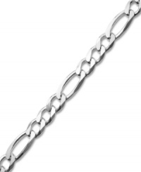 Add a sophisticated chain for timeless appeal. This men's figaro link bracelet is crafted in sterling silver. Approximate length: 8-1/2 inches.