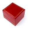 Classic Leatherette Red Earrings Gift Box