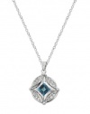 Effy Jewlery DiVersa Blue Topaz and Diamond Pendant, .39 TCW