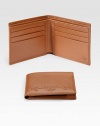 Smooth leather design accented by an embroidered interlocking G horsebit detail.Two billfold compartmentsSix card slots4W x 4H x 1DLeatherMade in Italy