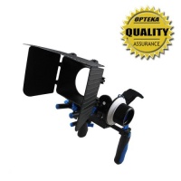Opteka CXS-100 Dual Rig Kit with Shoulder Support, FF180 Reversible Follow Focus and MB360 Digital Matte Box for Digital SLR and Video Cameras Opteka CXS-100 Dual Rig Kit with Shoulder Support, FF180 Reversible Follow Focus and MB360 Digital Matte Box for Digital SLR and Video Cameras