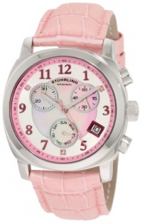 Stuhrling Original Women's 246.1115A9 Vogue Audrey Fiorenza Swiss Quartz Chronograph Swarovski Crystal Mother-Of-Pearl Day and Date Pink Watch Stuhrling Original Women's 246.1115A9 Vogue Audrey Fiorenza Swiss Quartz Chronograph Swarovski Crystal Mother-Of-Pearl Day and Date Pink Watch