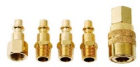 Ampro A2570 5 Piece Air Coupler Set Brass, Milton Type Ampro A2570 5 Piece Air Coupler Set Brass, Milton Type