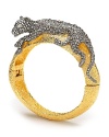Fantasy gems don't get fiercer than this Alexis Bittar bangle, which is topped with a crystal encrusted panther.