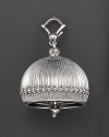 Inspired by Zen philosophy, this intricately detailed, matte finish sterling silver meditation bell from Paul Morelli jingles softly.