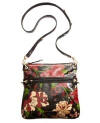 Let your spirits fly with this all-about-the love crossbody bag featuring soaring birds, peace, hope, freedom - and style. Let your spirits fly with this all-about-the love crossbody bag featuring soaring birds, peace, hope, freedom - and style.
