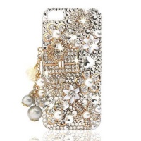 NOVA CASE ® Glamour Series 3D Bling Crystal iPhone Case for iPhone 5 - Floral Coco Bag (Package includes: soft pouch, screen protector, extra crystals) NOVA CASE ® Glamour Series 3D Bling Crystal iPhone Case for iPhone 5 - Floral Coco Bag (Package includes: soft pouch, screen protector, extra crystals)