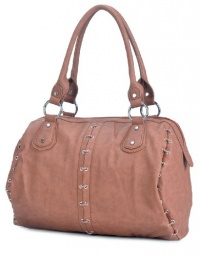 MSQ00103BR Brown Deyce 'Sarah' Stylish Women Handbag Double-handle Shoulder Bag Barrel Design + FREE Aviator Sunglasses Gold Metal Frame Brown Lenses MSQ00103BR Brown Deyce 'Sarah' Stylish Women Handbag Double-handle Shoulder Bag Barrel Design + FREE Aviator Sunglasses Gold Metal Frame Brown Lenses