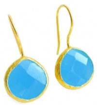 18KT Gold Vermeil Indigo Blue Small Quartz Pear Drop Earrings 925 Sterling Silver Bezel Set Gemstone Drops, Kyle Richards 18KT Gold Vermeil Indigo Blue Small Quartz Pear Drop Earrings 925 Sterling Silver Bezel Set Gemstone Drops, Kyle Richards