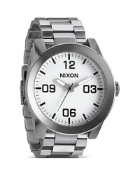Nixon's The Corporal makes its bold debut with large-scale numbers and a bright white face. Nixon's The Corporal makes its bold debut with large-scale numbers and a bright white face.