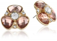 Anne Klein Garden Party Gold-Tone Blush Colored Flower Stud Earrings Anne Klein Garden Party Gold-Tone Blush Colored Flower Stud Earrings