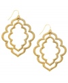 Remind yourself of sunny days. Like two cut-out clouds, Lauren by Ralph Lauren's Kashmir orbital earrings add a light and airy look. Crafted in gold tone mixed metal. Approximate drop length: 2-1/4 inches. Approximate drop width: 1-1/2 inches.