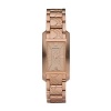 New BURBERRY BU1112 Women's Small Case Rose Gold Tone Watch with Etched Signature Pattern Bracelet