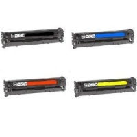 New CE310A CE311A CE312A CE313A Compatible Toner Cartridges for HP Color LaserJet Pro: 100 MFP M175nw, CP1025nw, M275 - 4 Pack - 1 Black + 1 Each Color