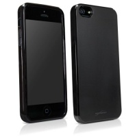 BoxWave Blackout Apple iPhone 5 Case - Durable, Slim-Fit Black TPU Case with Stylish Dual Glossy and Matte Finish - Apple iPhone 5 Cases and Covers BoxWave Blackout Apple iPhone 5 Case - Durable, Slim-Fit Black TPU Case with Stylish Dual Glossy and Matte Finish - Apple iPhone 5 Cases and Covers