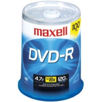 Maxell - 100 x DVD-R - 4.7 GB 16x - spindle - storage media Maxell - 100 x DVD-R - 4.7 GB 16x - spindle - storage media
