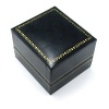 Classic Cartier Design Leatherette Black Jewelry Ring Gift Box