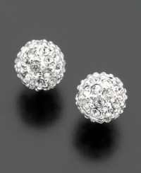 A bubbling bundle of brilliance. Put a little bounce in your step with these Lauren Ralph Lauren crystal pavé stud earrings. Surgical steel posts. A bubbling bundle of brilliance. Put a little bounce in your step with these Lauren Ralph Lauren crystal pavé stud earrings. Surgical steel posts.