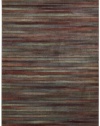 Nourison Interpretations Multicolor Stripe 7.9-Feet by 10.1-Feet Polyacrylic Area Rug