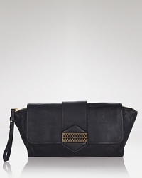 A playful dotted clutch from MARC BY MARC JACOBS deserves a kicky peplum, skyscraper heels, and a get-spotted attitude. A playful dotted clutch from MARC BY MARC JACOBS deserves a kicky peplum, skyscraper heels, and a get-spotted attitude.
