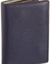 Jack Spade Wesson Leather Vertical Flap NYRU1088 Wallet,Blue,One Size