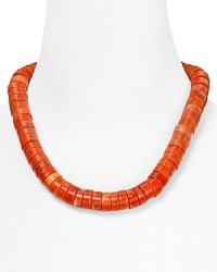 Basic yet bold. Let MICHAEL Michael Kors lend every look a colorful touch with this strand of chunky coral beads. Basic yet bold. Let MICHAEL Michael Kors lend every look a colorful touch with this strand of chunky coral beads.