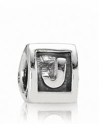 Add meaningful initials to your PANDORA bracelet with sterling silver alpha charms. Add meaningful initials to your PANDORA bracelet with sterling silver alpha charms.